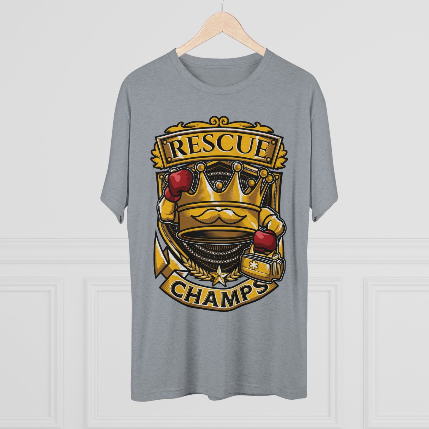 RESCUE CHAMPS  - PREMIUM SOFT - Unisex Tri-Blend Crew Tee (Next Level 6010)