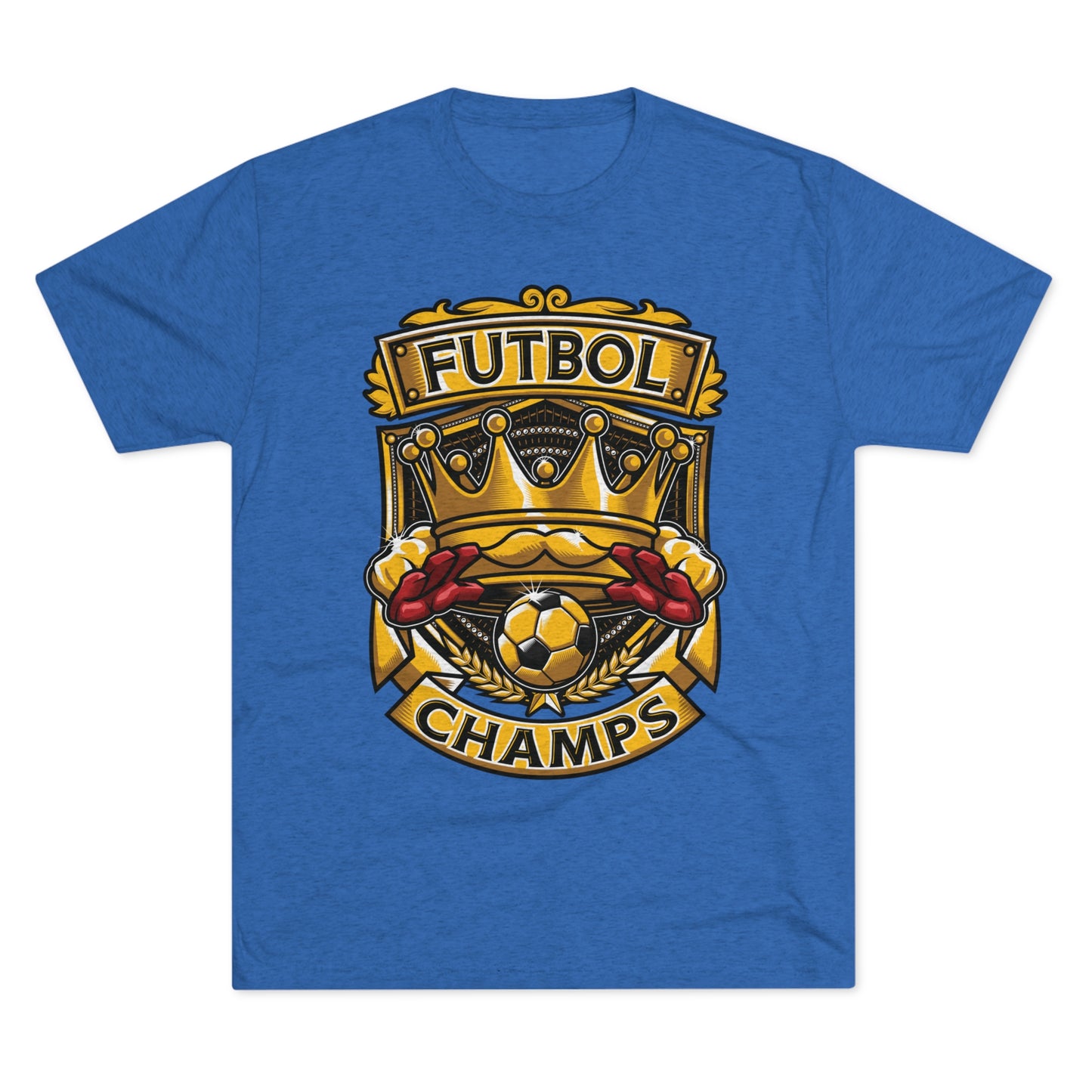 FUTBOL CHAMPS  - PREMIUM SOFT - Unisex Tri-Blend Crew Tee (Next Level 6010)