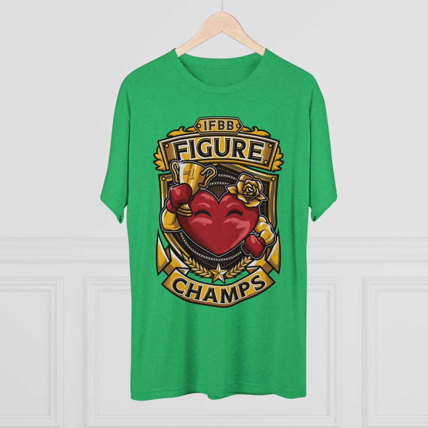 IFBB FIGURE CHAMPS  - PREMIUM SOFT - Unisex Tri-Blend Crew Tee (Next Level 6010)
