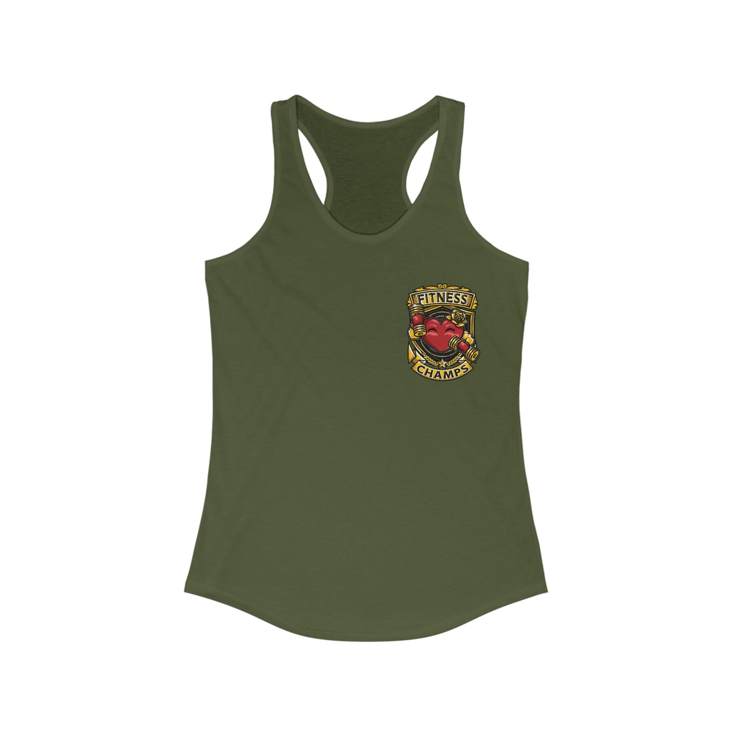 FITNESS CHAMPS (Small Logo) - Women's Ideal Racerback Tank