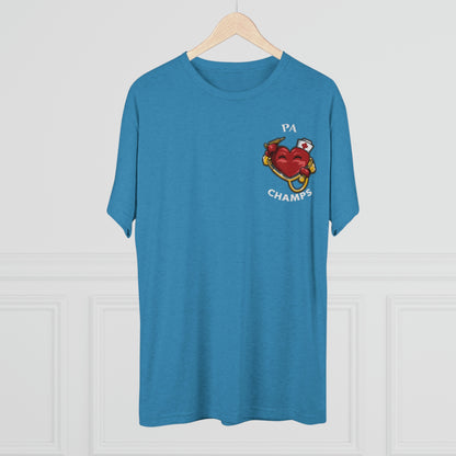 PA CHAMPS (Small Logo) - PREMIUM SOFT - Unisex Tri-Blend Crew Tee (Next Level 6010)