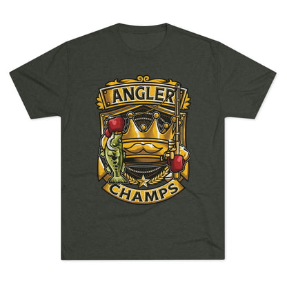 ANGLER CHAMPS - PREMIUM SOFT - Unisex Tri-Blend Crew Tee (Next Level 6010)