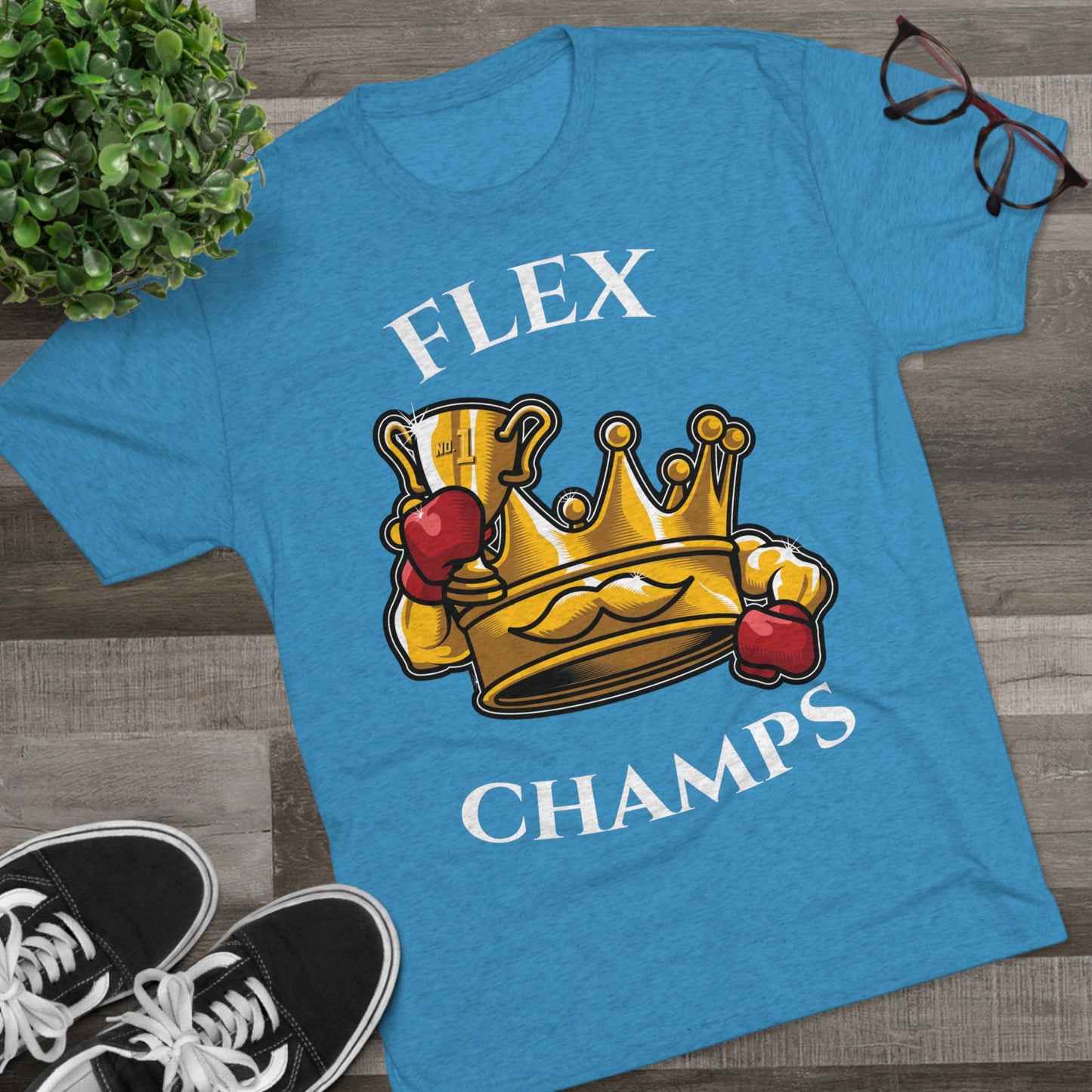 FLEX CHAMPS - PREMIUM SOFT - Unisex Tri-Blend Crew Tee (Next Level 6010)
