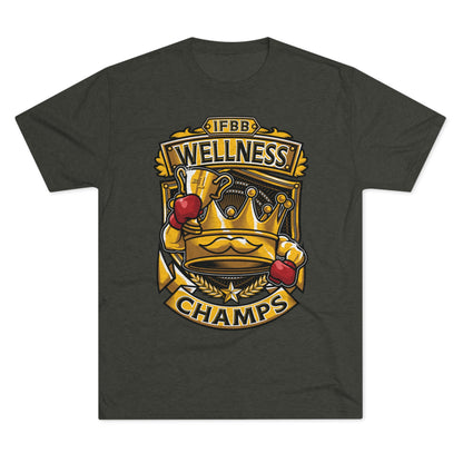 IFBB WELNESS CHAMPS  - PREMIUM SOFT - Unisex Tri-Blend Crew Tee (Next Level 6010)