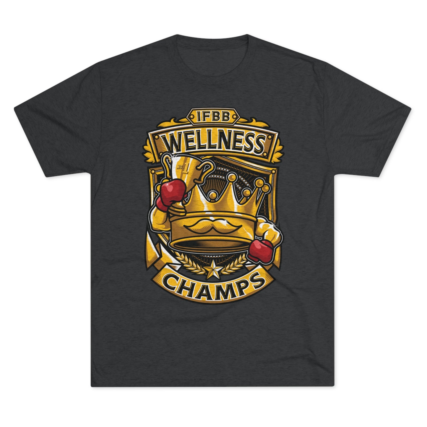 IFBB WELNESS CHAMPS  - PREMIUM SOFT - Unisex Tri-Blend Crew Tee (Next Level 6010)