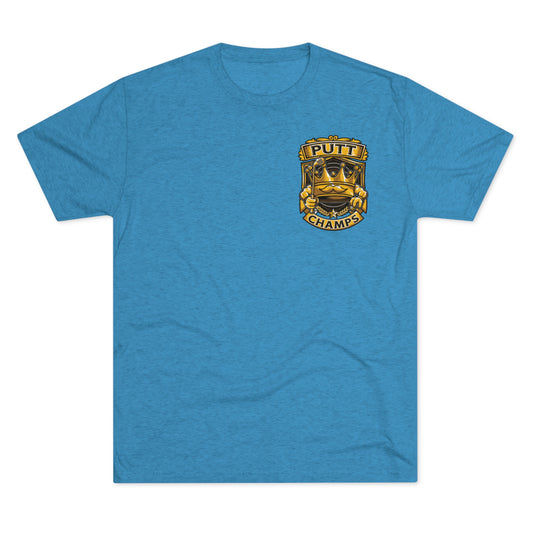 PUTT CHAMPS (Small Logo) - PREMIUM SOFT - Unisex Tri-Blend Crew Tee (Next Level 6010)