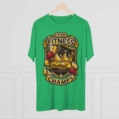 IFBB FITNESS CHAMPS  - PREMIUM SOFT - Unisex Tri-Blend Crew Tee (Next Level 6010)