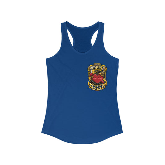 IFBB FIGURE CHAMPS (Small Logo) - Women's Ideal Racerback Tank