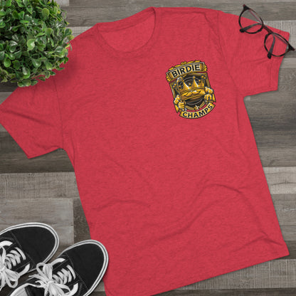 BIRDIE CHAMPS (Small Logo) - PREMIUM SOFT - Unisex Tri-Blend Crew Tee (Next Level 6010)