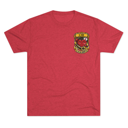 OR CHAMPS (Small Logo)  - PREMIUM SOFT - Unisex Tri-Blend Crew Tee (Next Level 6010)