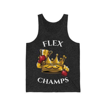 FLEX CHAMPS - PREMIUM SOFT - Unisex Jersey Tank (Bella+Canvas 3480)