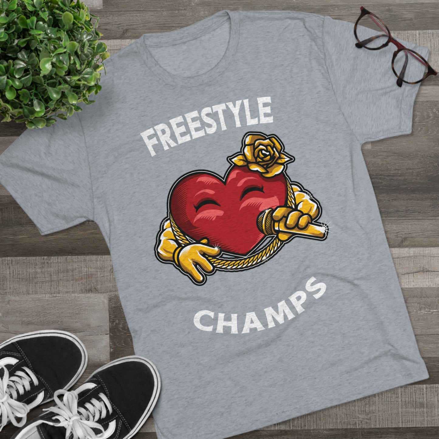 FREESTYLE CHAMPS  - PREMIUM SOFT - Unisex Tri-Blend Crew Tee (Next Level 6010)