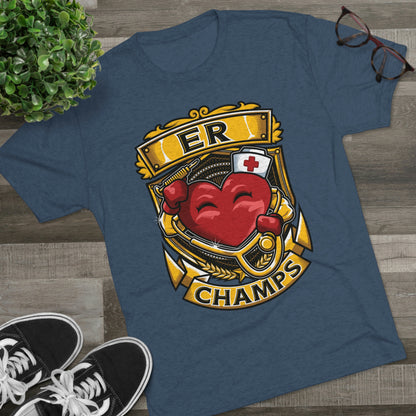 ER CHAMPS - PREMIUM SOFT - Unisex Tri-Blend Crew Tee (Next Level 6010)