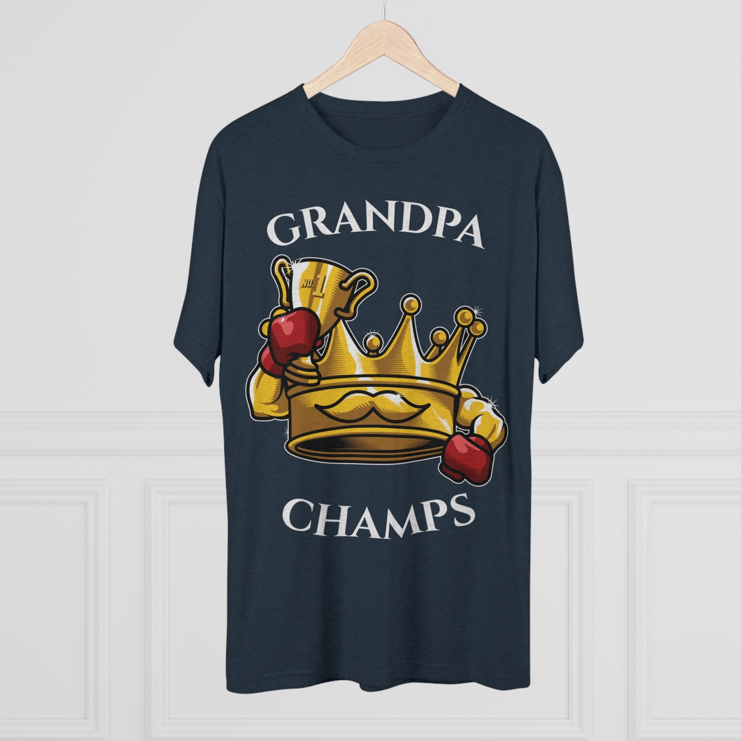GRANDPA CHAMPS  - PREMIUM SOFT - Unisex Tri-Blend Crew Tee (Next Level 6010)