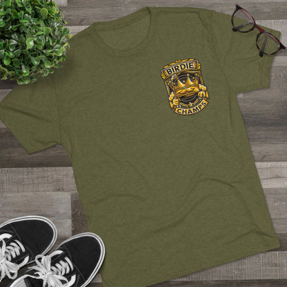 BIRDIE CHAMPS (Small Logo) - PREMIUM SOFT - Unisex Tri-Blend Crew Tee (Next Level 6010)