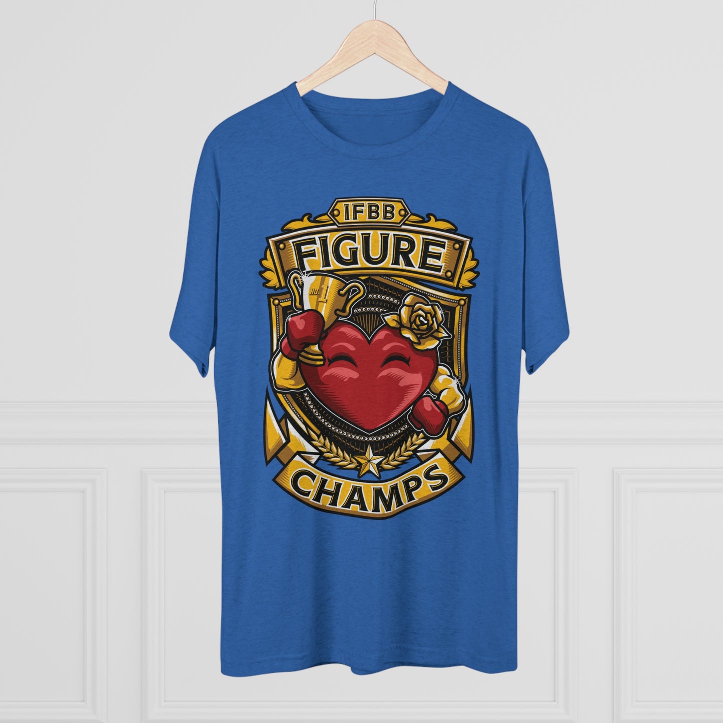 IFBB FIGURE CHAMPS  - PREMIUM SOFT - Unisex Tri-Blend Crew Tee (Next Level 6010)