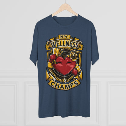 NPC WELLNESS CHAMPS  - PREMIUM SOFT - Unisex Tri-Blend Crew Tee (Next Level 6010)