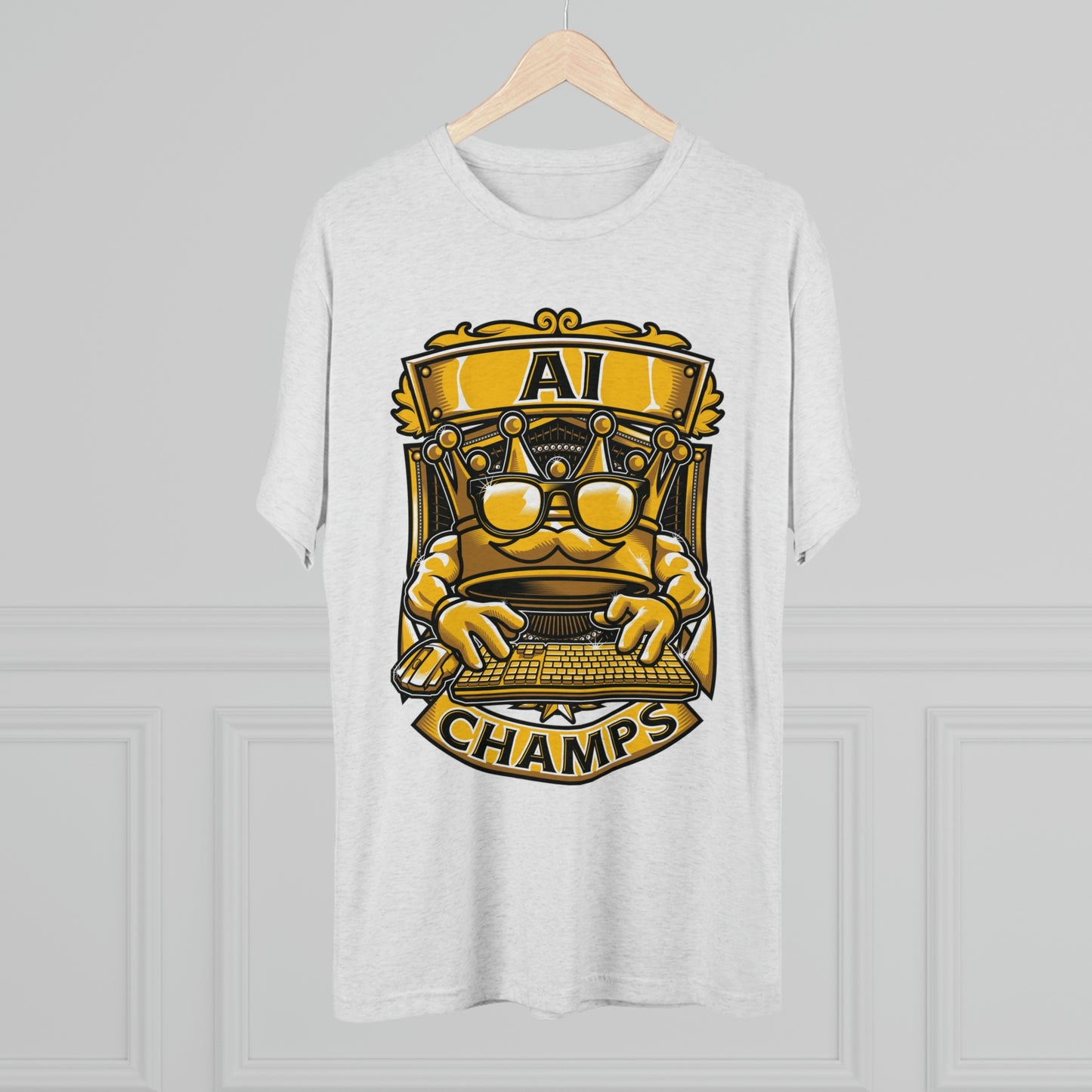 AI CHAMPS (Men) - PREMIUM SOFT - Unisex Tri-Blend Crew Tee (Next Level 6010)