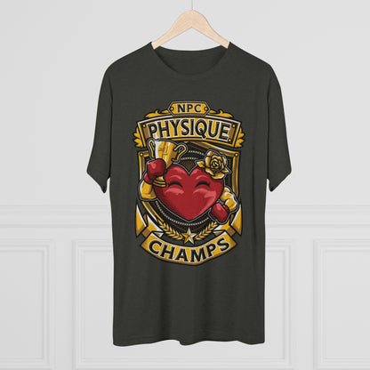 NPC PHYSIQUE CHAMPS  - PREMIUM SOFT - Unisex Tri-Blend Crew Tee (Next Level 6010)