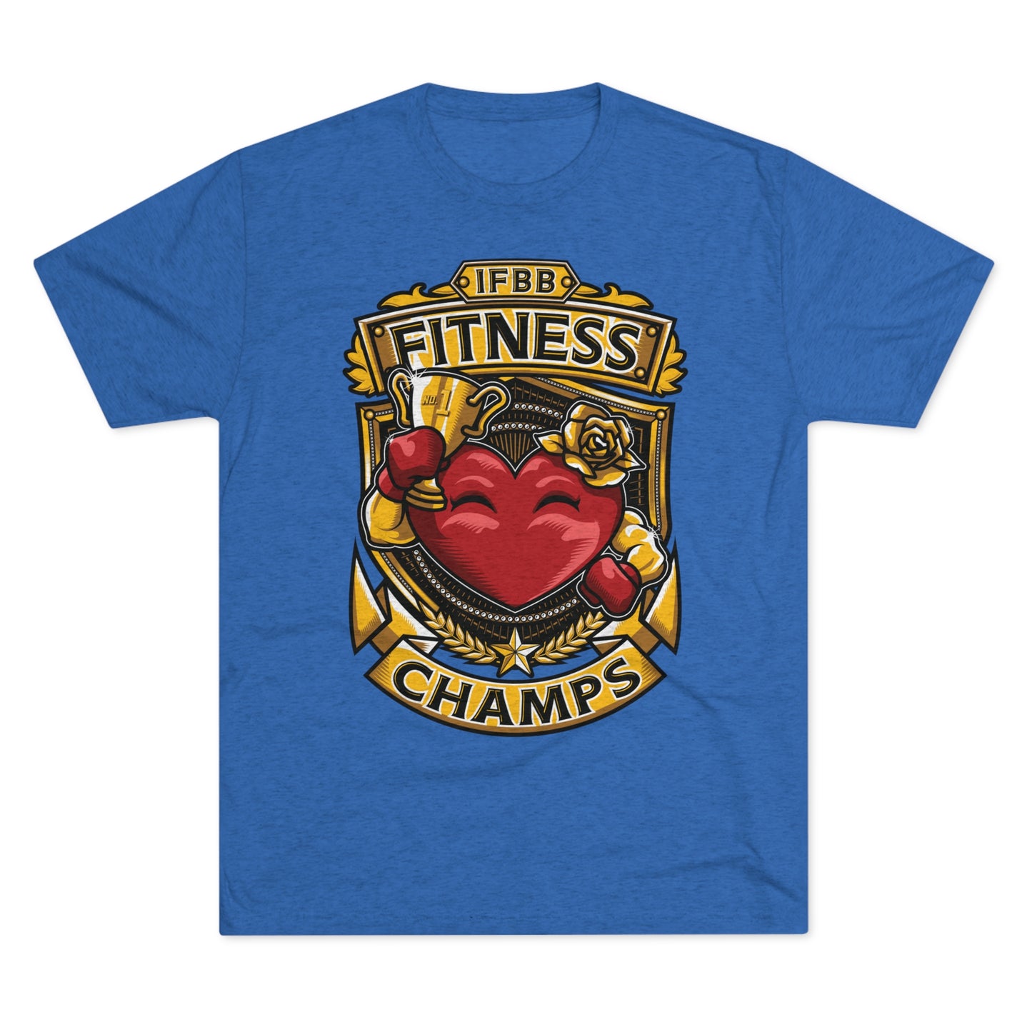 IFBB FITNESS CHAMPS  - PREMIUM SOFT - Unisex Tri-Blend Crew Tee (Next Level 6010)