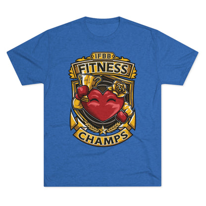 IFBB FITNESS CHAMPS  - PREMIUM SOFT - Unisex Tri-Blend Crew Tee (Next Level 6010)