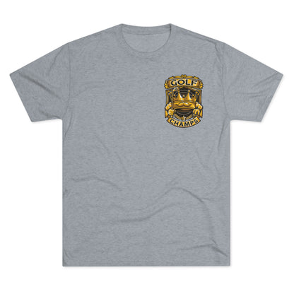 GOLF CHAMPS (Small Logo)  - PREMIUM SOFT - Unisex Tri-Blend Crew Tee (Next Level 6010)