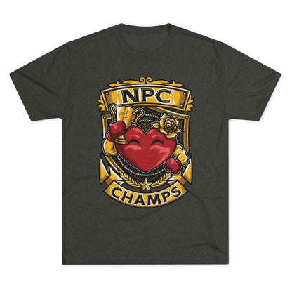 NPC CHAMPS  - PREMIUM SOFT - Unisex Tri-Blend Crew Tee (Next Level 6010)