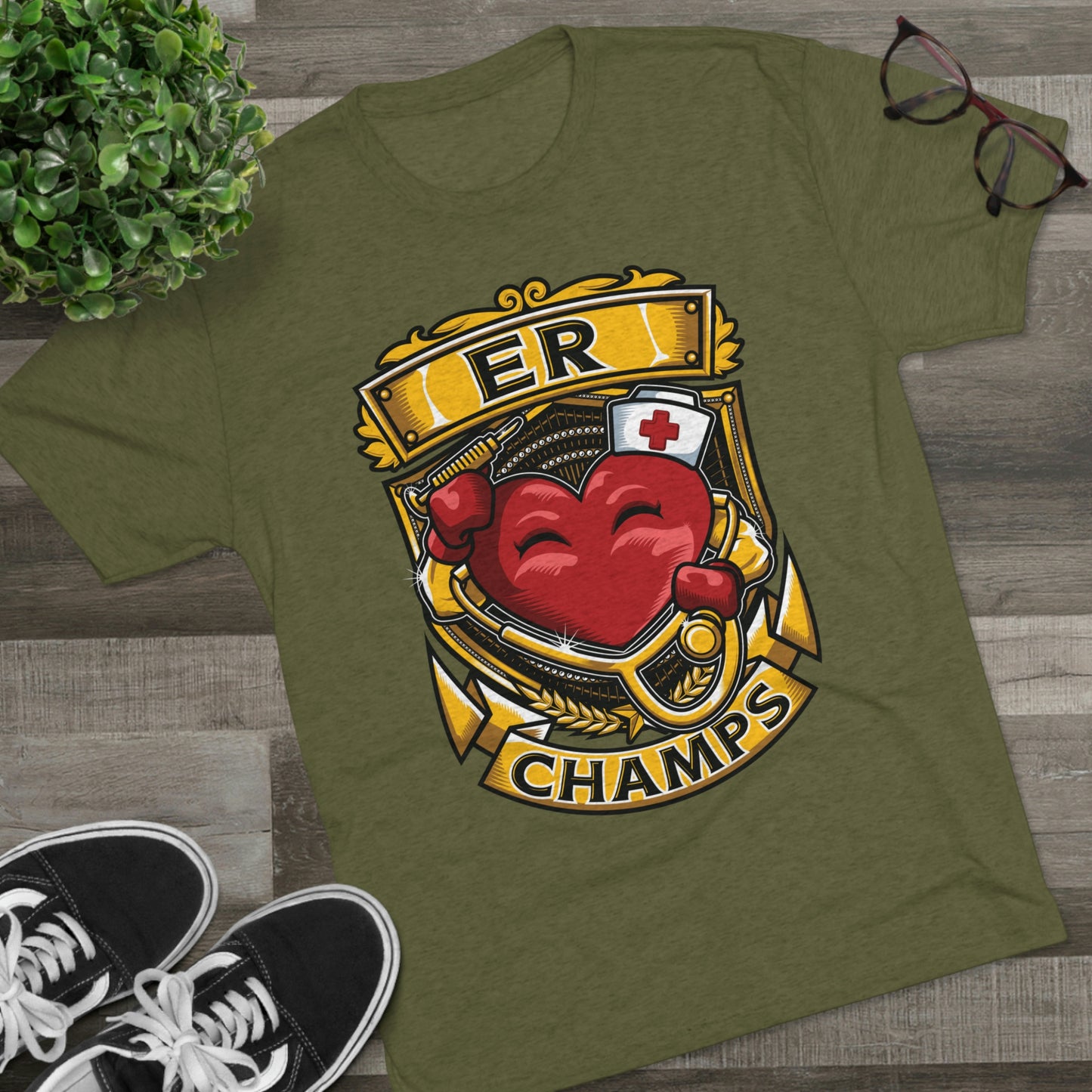 ER CHAMPS - PREMIUM SOFT - Unisex Tri-Blend Crew Tee (Next Level 6010)