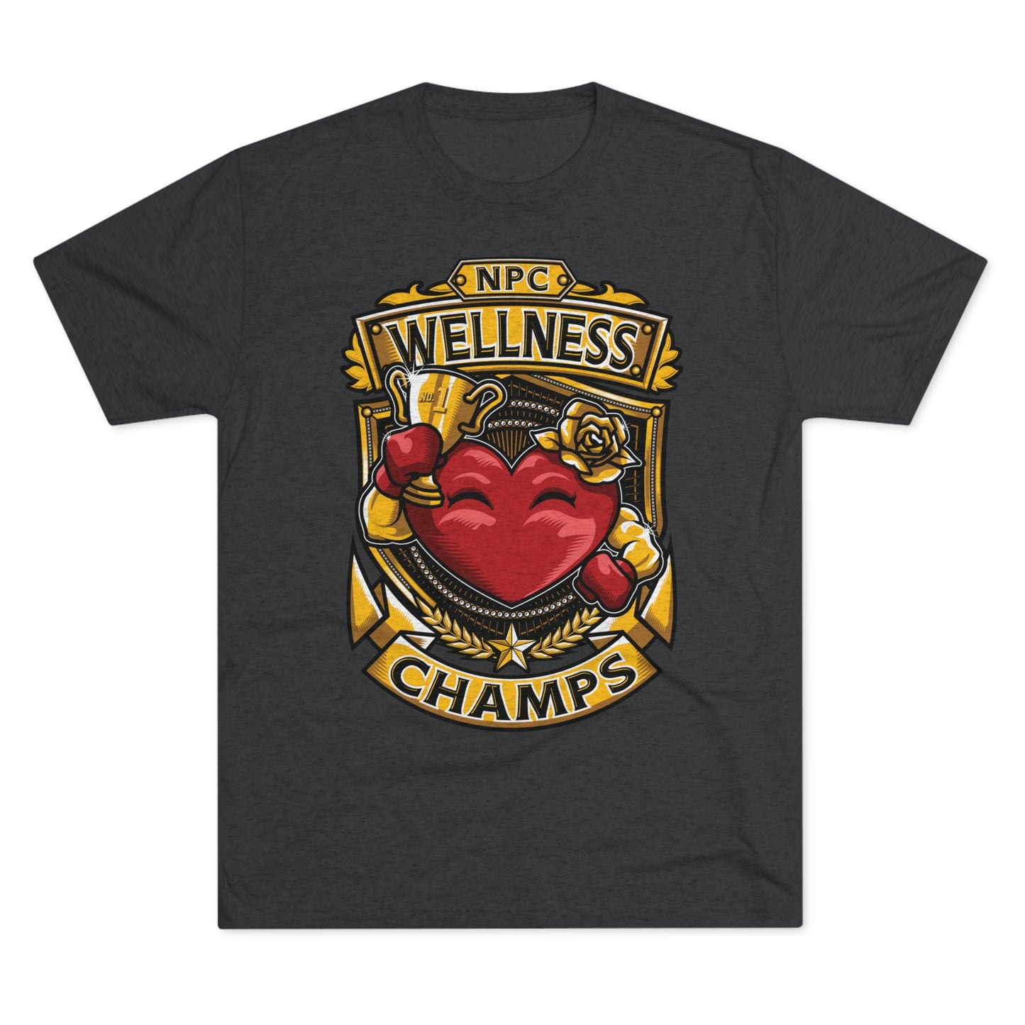 NPC WELLNESS CHAMPS  - PREMIUM SOFT - Unisex Tri-Blend Crew Tee (Next Level 6010)