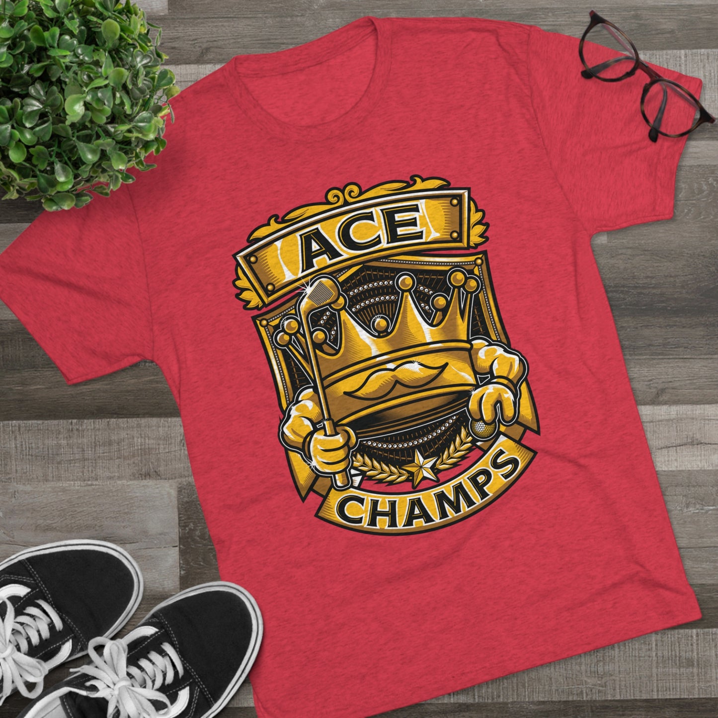 ACE CHAMPS  - PREMIUM SOFT - Unisex Tri-Blend Crew Tee (Next Level 6010)