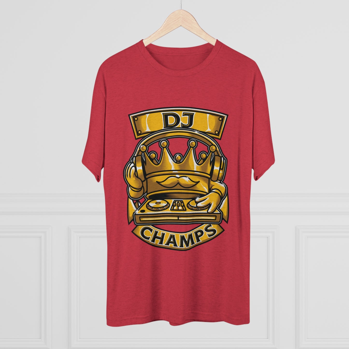 DJ CHAMPS  - PREMIUM SOFT - Unisex Tri-Blend Crew Tee (Next Level 6010)