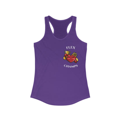 FLEX CHAMPS (Small Logo) - Women's Ideal Racerback Tank