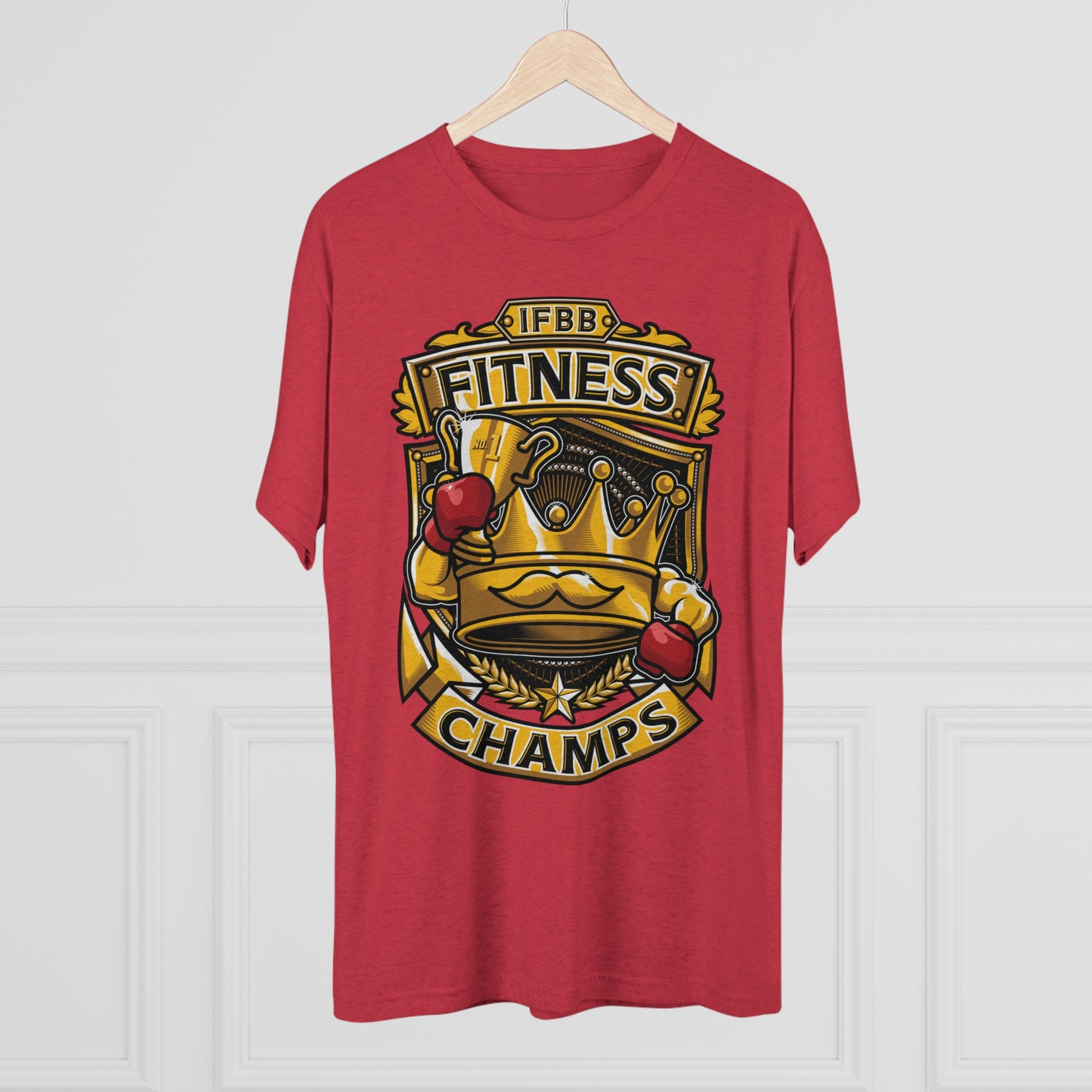 IFBB FITNESS CHAMPS  - PREMIUM SOFT - Unisex Tri-Blend Crew Tee (Next Level 6010)
