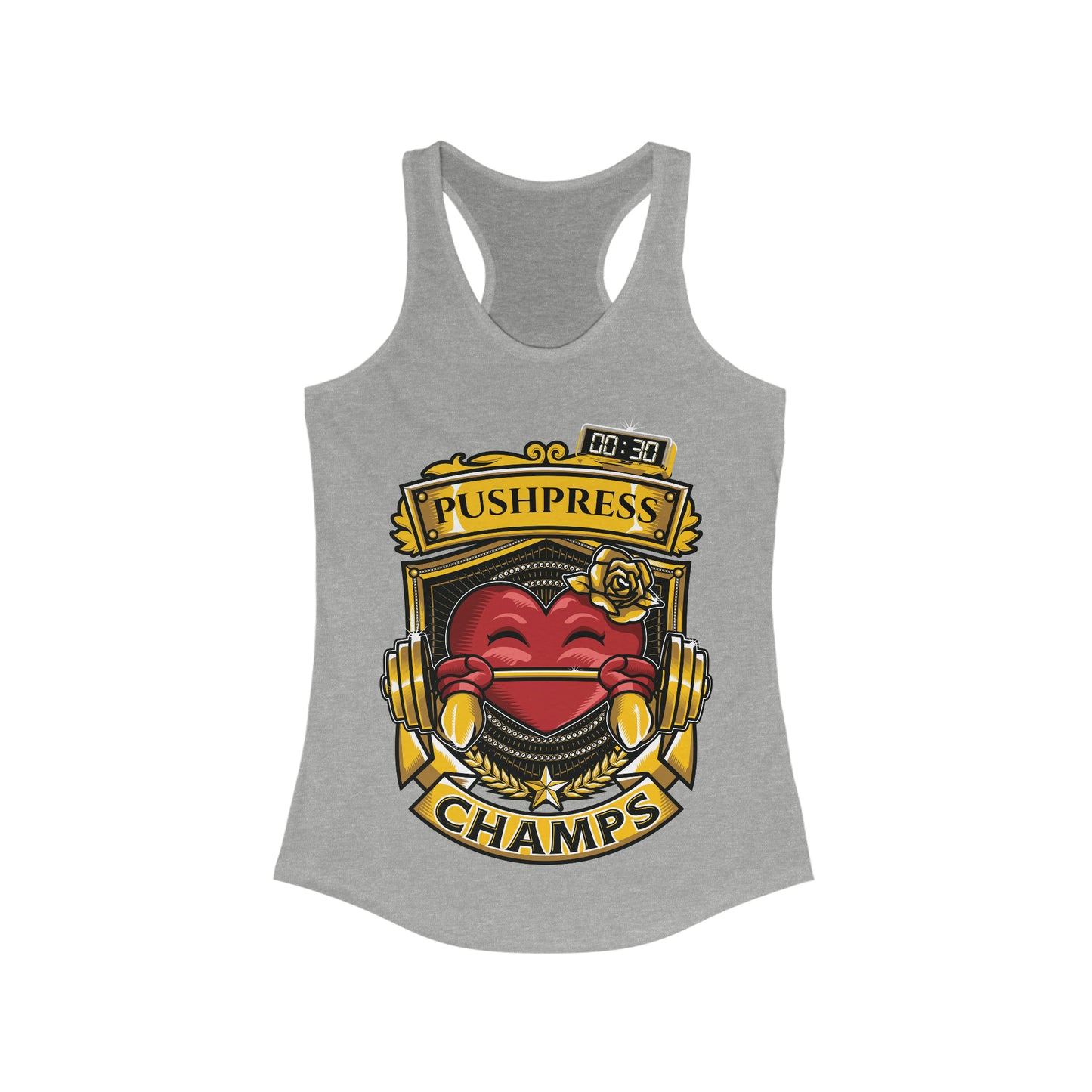 PUSHPRESS CHAMPS  - Women's Ideal Racerback Tank