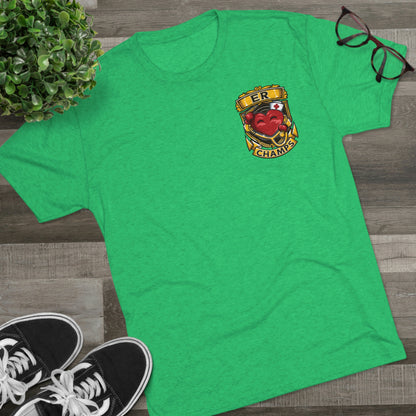 ER CHAMPS (Small Logo) - PREMIUM SOFT - Unisex Tri-Blend Crew Tee (Next Level 6010)