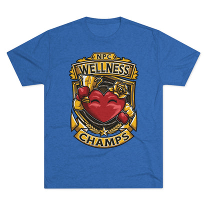 NPC WELLNESS CHAMPS  - PREMIUM SOFT - Unisex Tri-Blend Crew Tee (Next Level 6010)