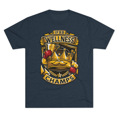 IFBB WELNESS CHAMPS  - PREMIUM SOFT - Unisex Tri-Blend Crew Tee (Next Level 6010)