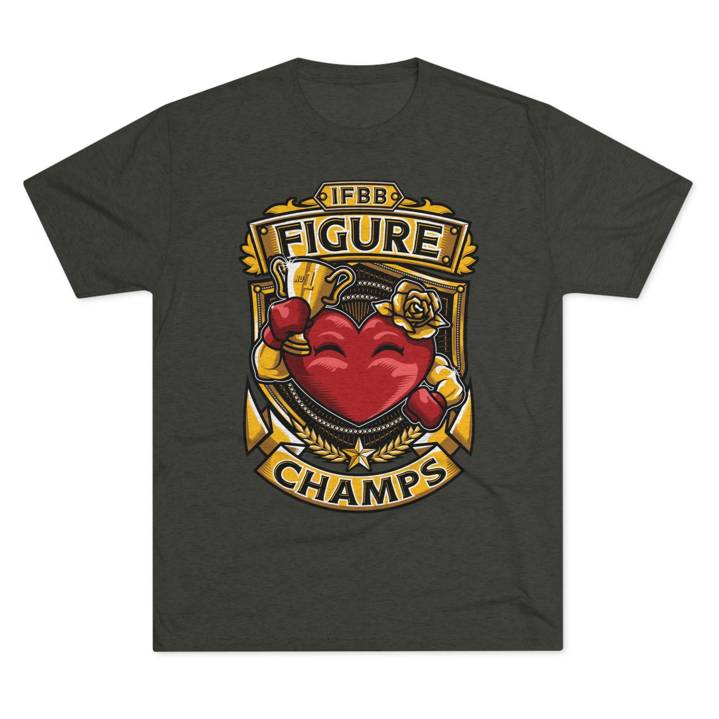 IFBB FIGURE CHAMPS  - PREMIUM SOFT - Unisex Tri-Blend Crew Tee (Next Level 6010)