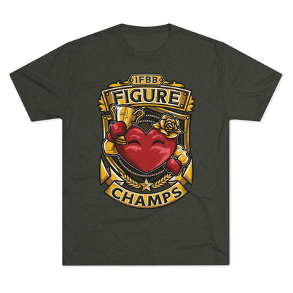 IFBB FIGURE CHAMPS  - PREMIUM SOFT - Unisex Tri-Blend Crew Tee (Next Level 6010)