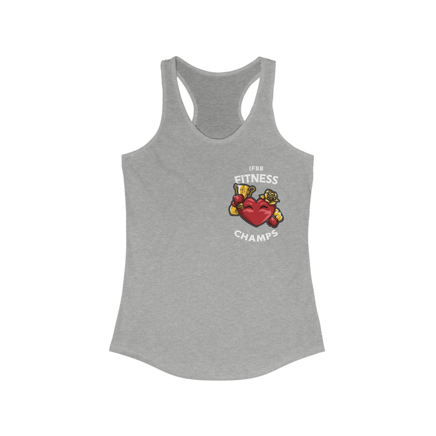 IFBB FITNESS CHAMPS (Small Logo) - Women's Ideal Racerback Tank