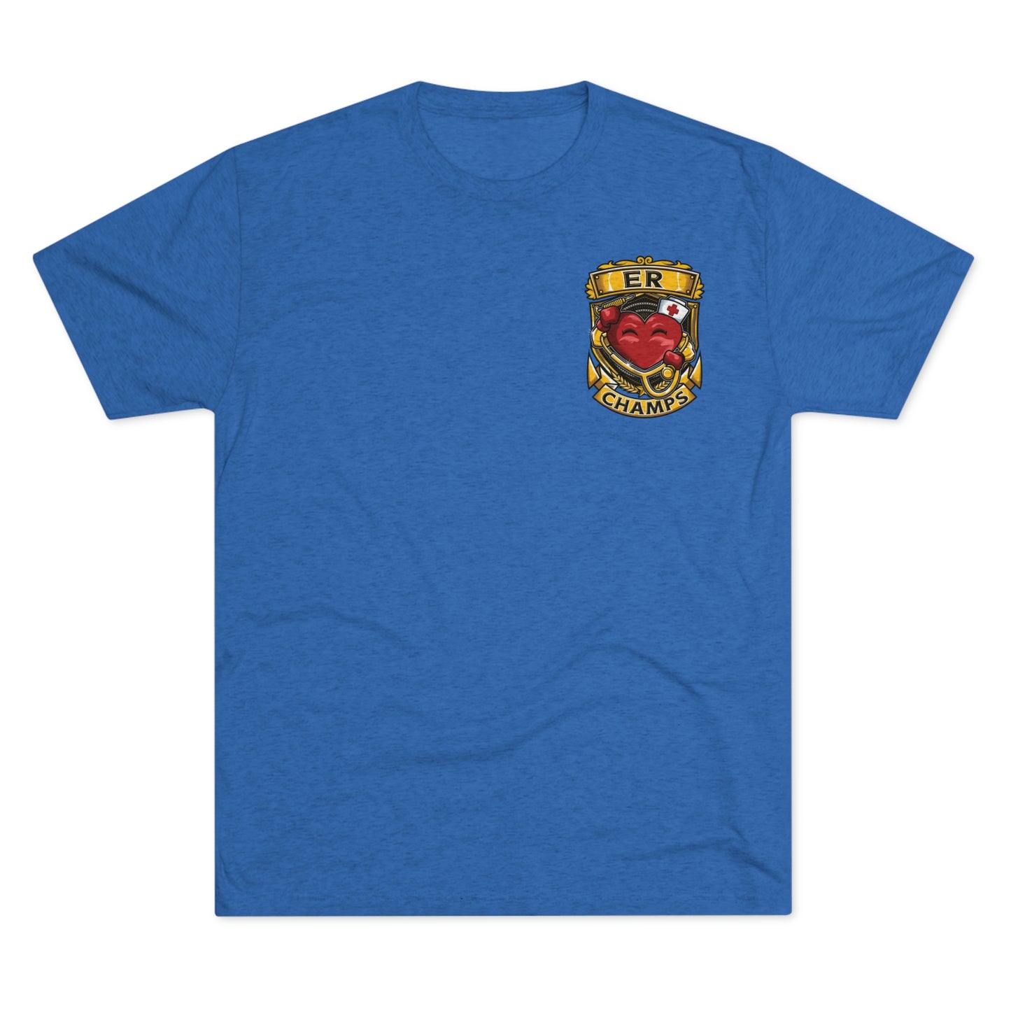 ER CHAMPS (Small Logo) - PREMIUM SOFT - Unisex Tri-Blend Crew Tee (Next Level 6010)
