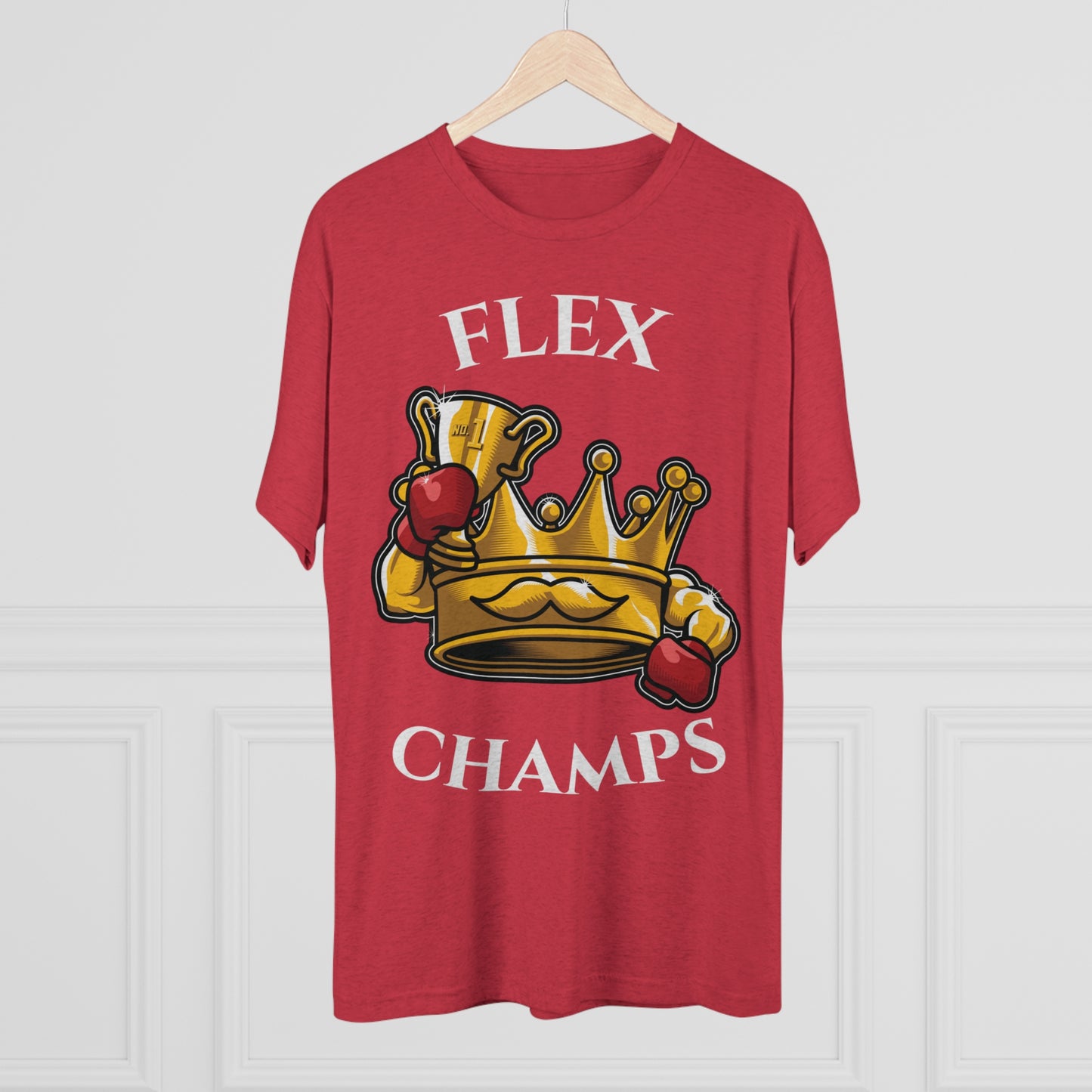 FLEX CHAMPS - PREMIUM SOFT - Unisex Tri-Blend Crew Tee (Next Level 6010)