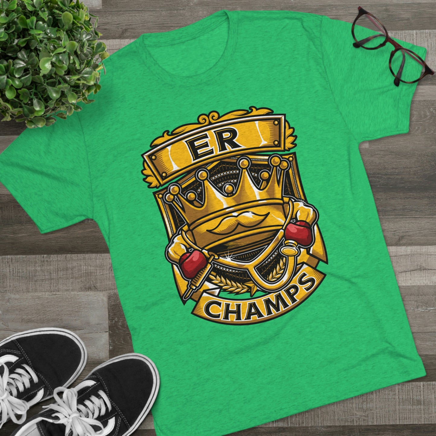 ER CHAMPS - PREMIUM SOFT - Unisex Tri-Blend Crew Tee (Next Level 6010)