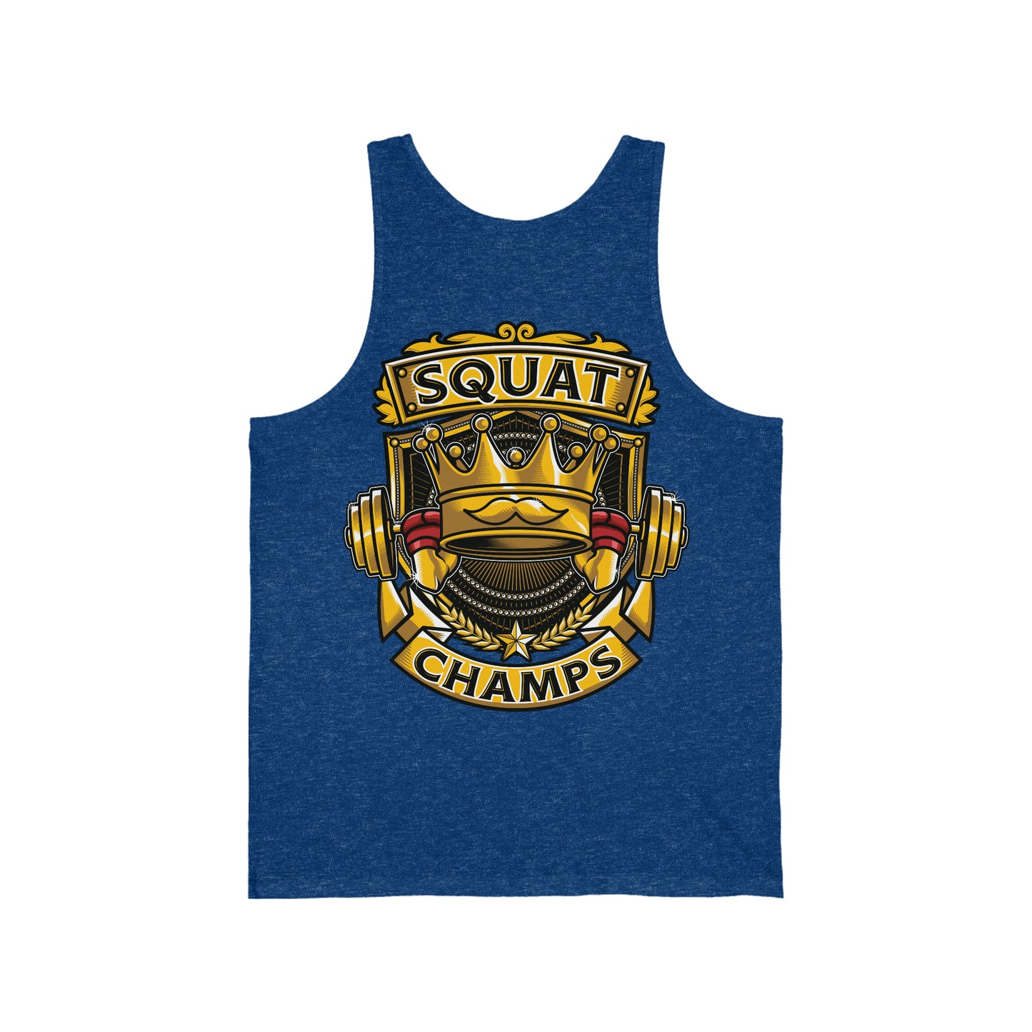 SQUAT CHAMPS (Back Design) - Unisex Jersey Tank