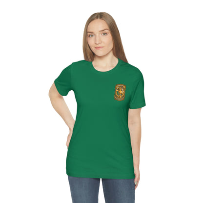 Mom Champs (Gold -Front & Back)! Unisex Jersey Short Sleeve Tee (Bella+Canvas)