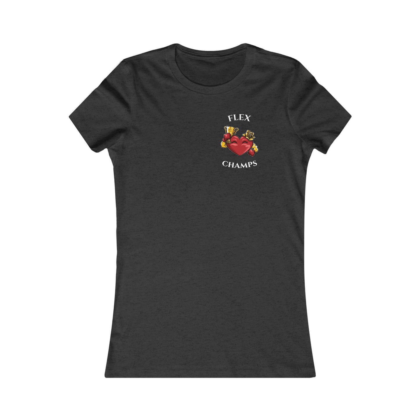 FLEX CHAMPS! (Small Front Logo) - Women's Favorite Tee (Bella+Canvas)