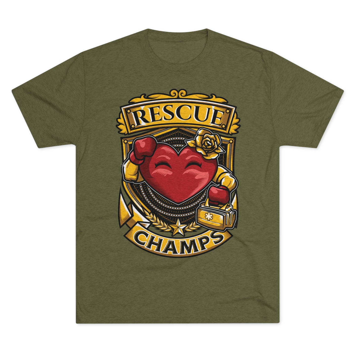 RESCUE CHAMPS  - PREMIUM SOFT - Unisex Tri-Blend Crew Tee (Next Level 6010)