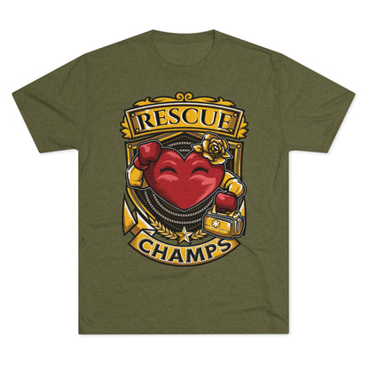 RESCUE CHAMPS  - PREMIUM SOFT - Unisex Tri-Blend Crew Tee (Next Level 6010)
