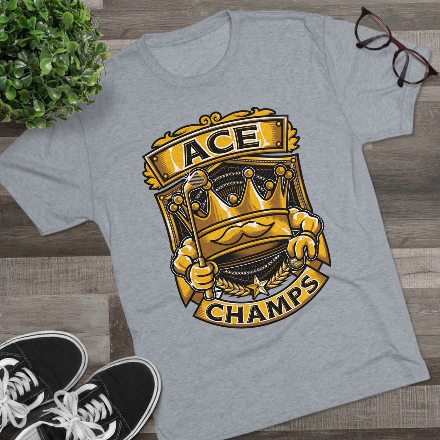 ACE CHAMPS  - PREMIUM SOFT - Unisex Tri-Blend Crew Tee (Next Level 6010)