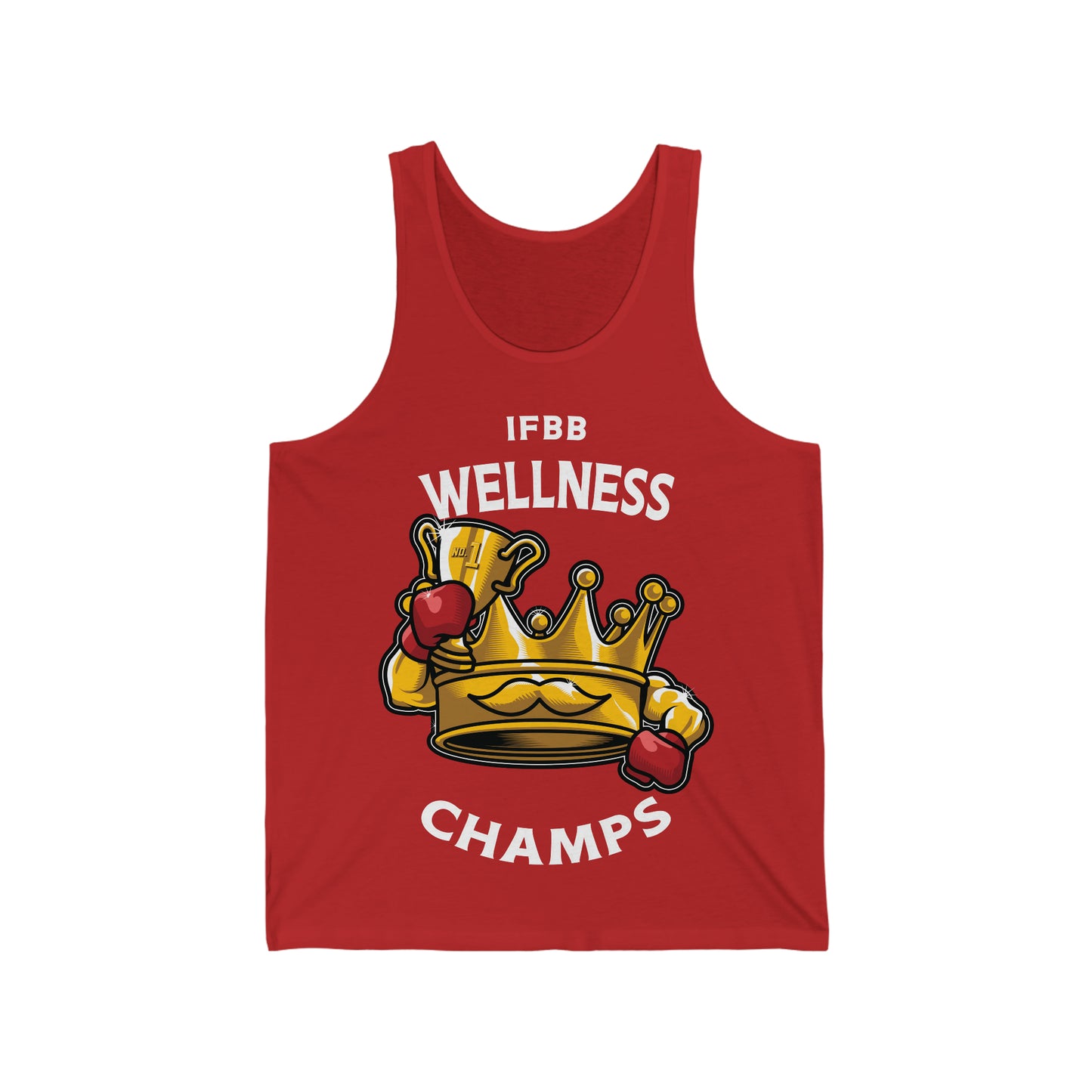IFBB WELNESS CHAMPS (v2) - PREMIUM SOFT - Unisex Jersey Tank (Bella+Canvas 3480)
